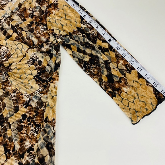 Brittany Black- 3/4 Sleeves-Brown-Medium Petite - Picture 4 of 7